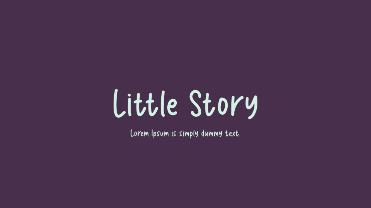 Little Story Font