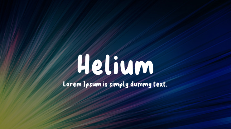 Helium Font