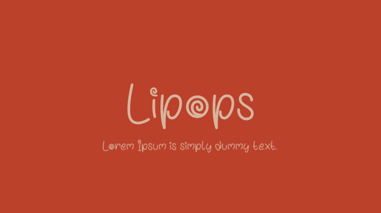 Lipops Font