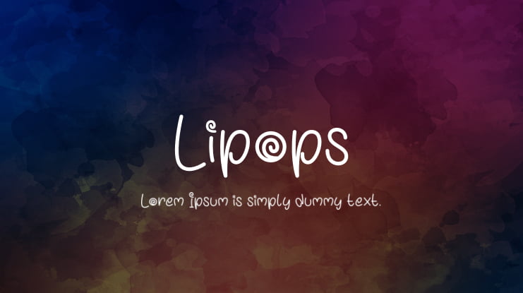 Lipops Font