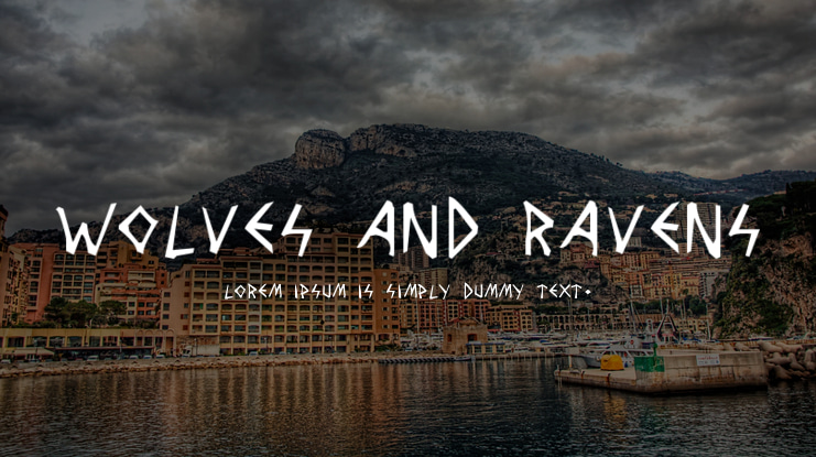 Wolves and Ravens Font Family