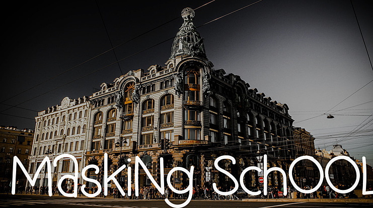 MaskiNg SchOOL Font