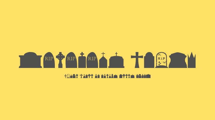 Cemetery Icons Font