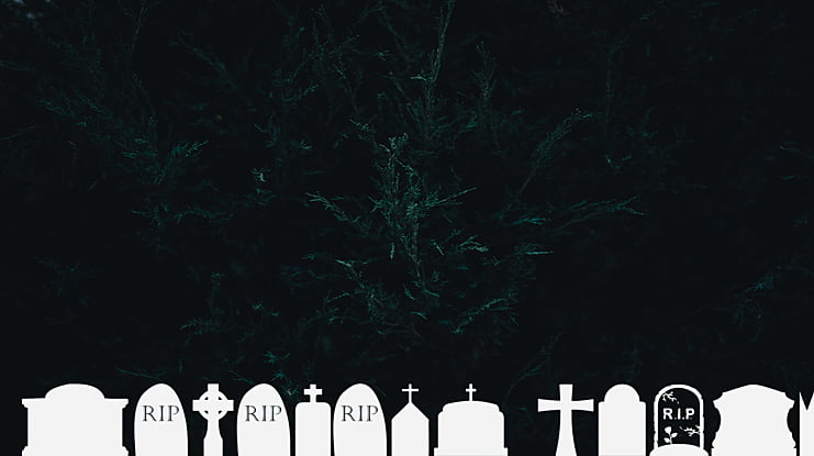 Cemetery Icons Font