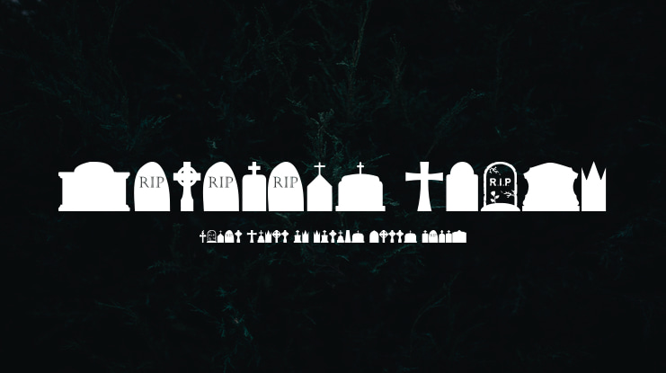 Cemetery Icons Font