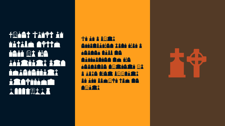Cemetery Icons Font