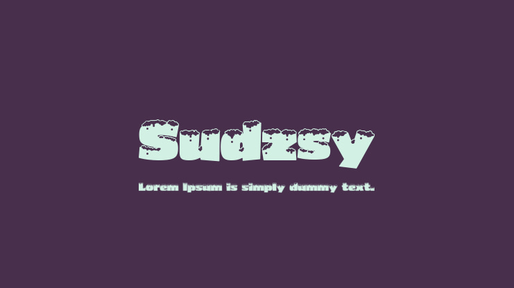 Sudzsy Font