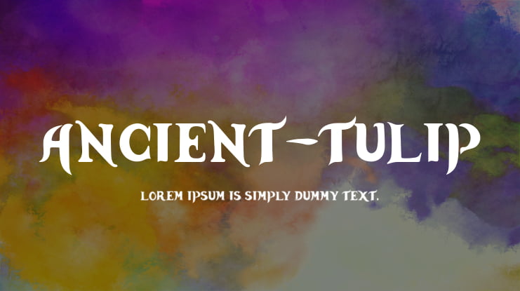 Ancient-Tulip Font