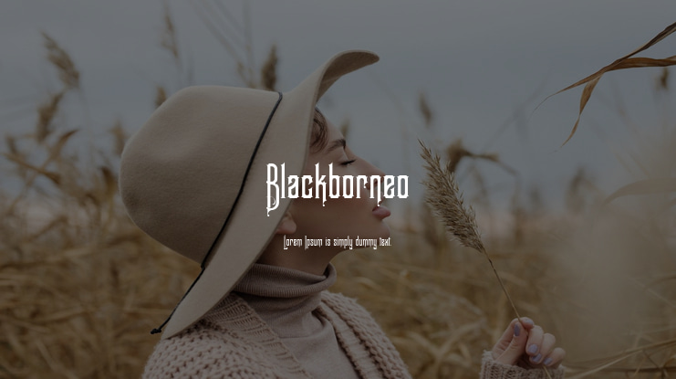 Blackborneo Font