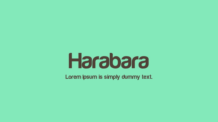 Harabara Font