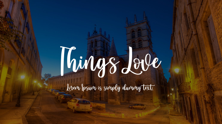 Things Love Font