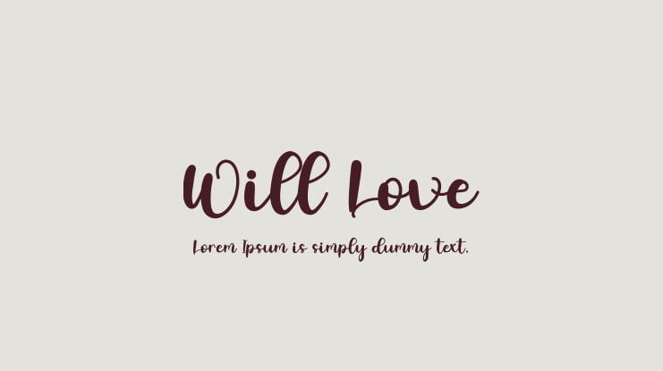 Will Love Font