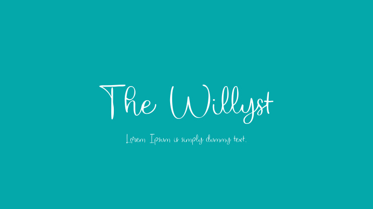 The Willyst Font