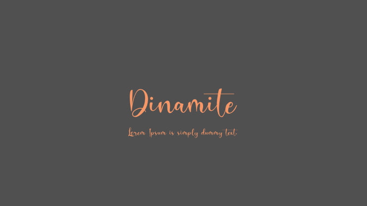 Dinamite Font