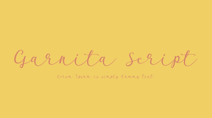 Garnita Script Font