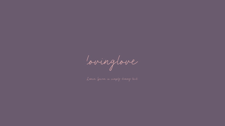 lovinglove Font