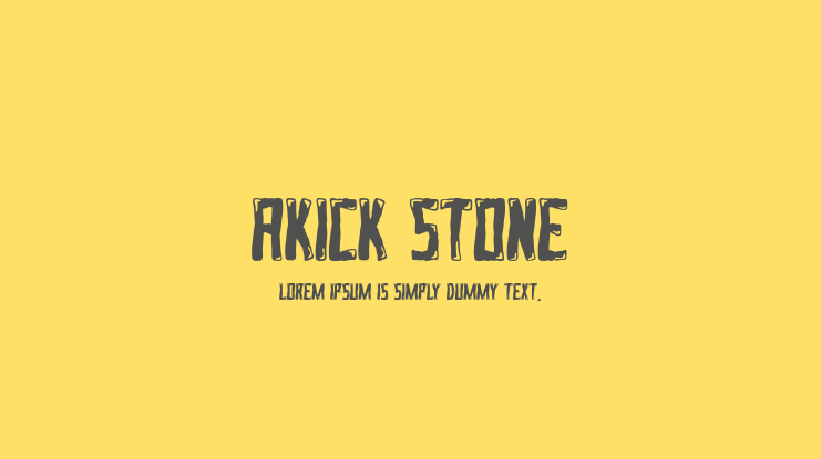 AKICK STONE Font