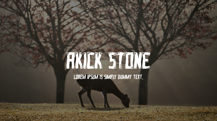 AKICK STONE Font