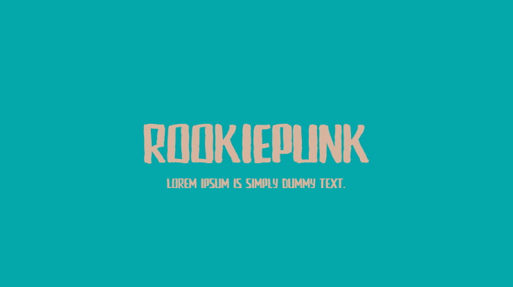 RookiePunk Font
