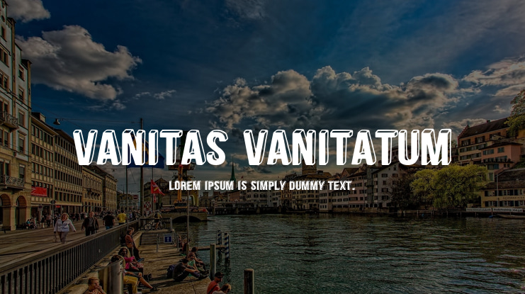 Vanitas Vanitatum Font