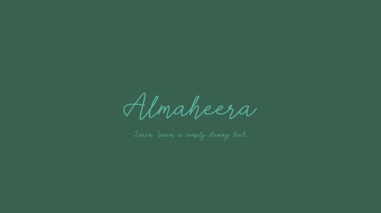 Almaheera Font