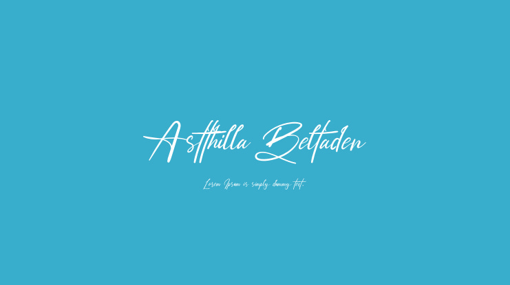 Astthilla Beltaden Font