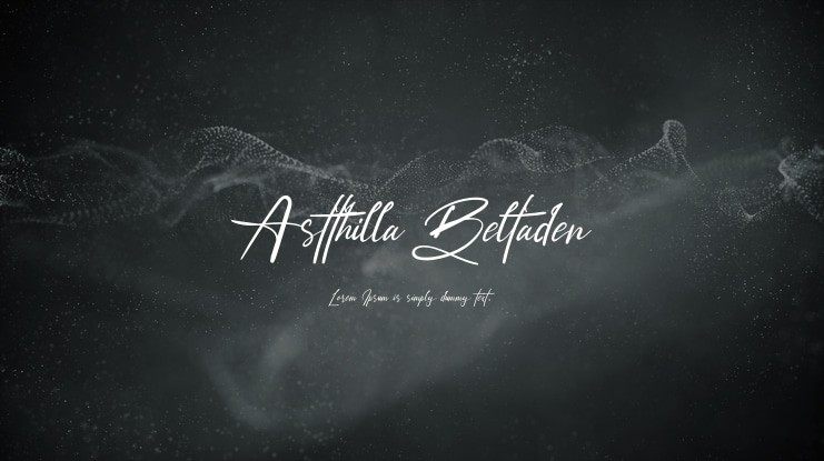 Astthilla Beltaden Font