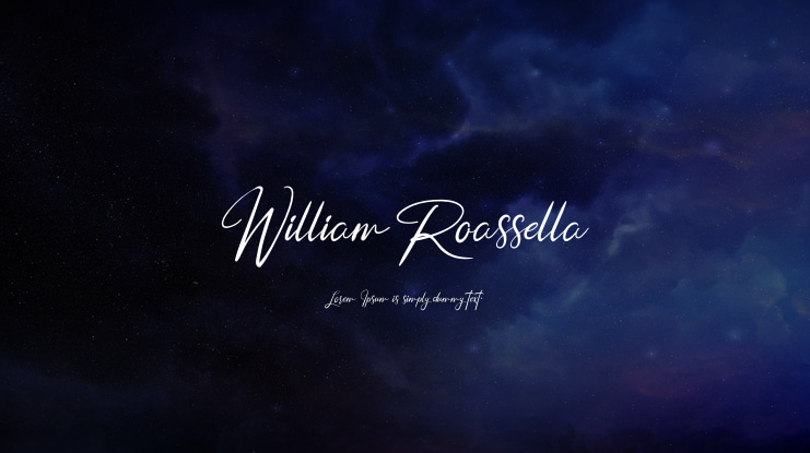 William Roassella Font