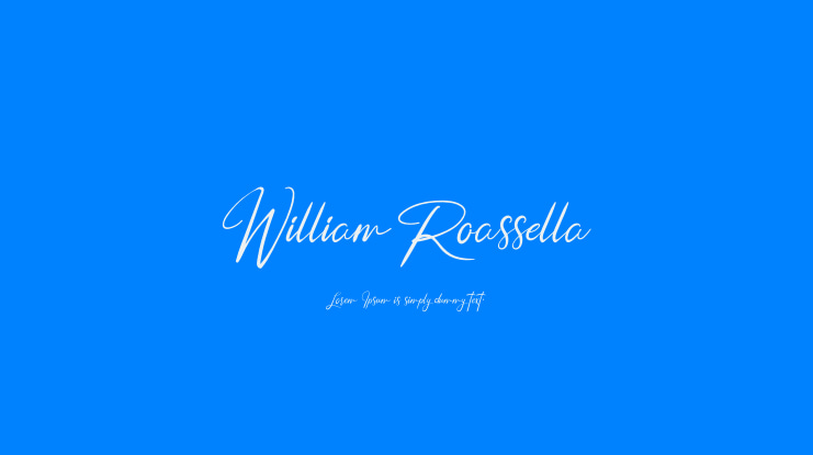 William Roassella Font