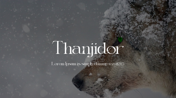Thanjidor Font