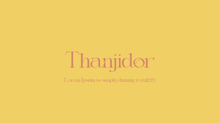 Thanjidor Font