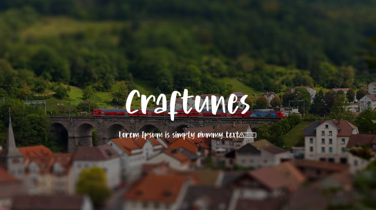 Craftunes Font