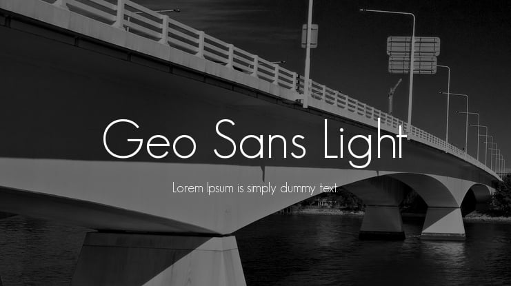 Geo Sans Light Font Family