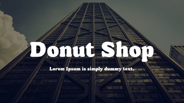 Donut Shop Font Family
