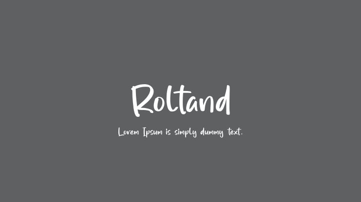 Roltand Font