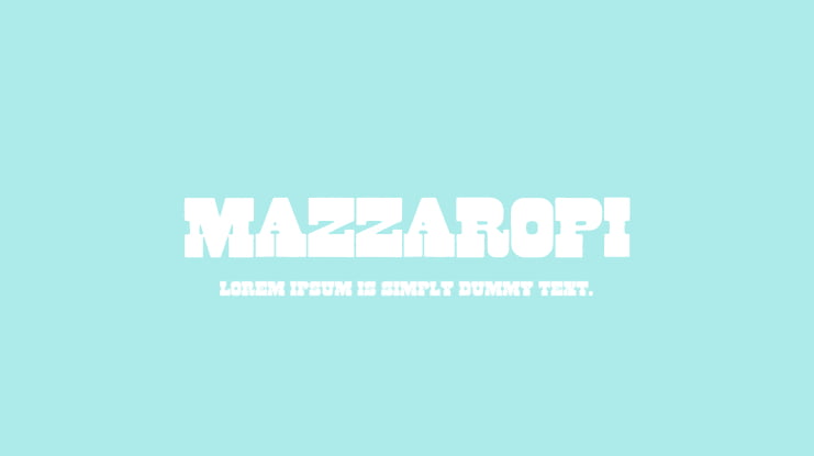 Mazzaropi Font