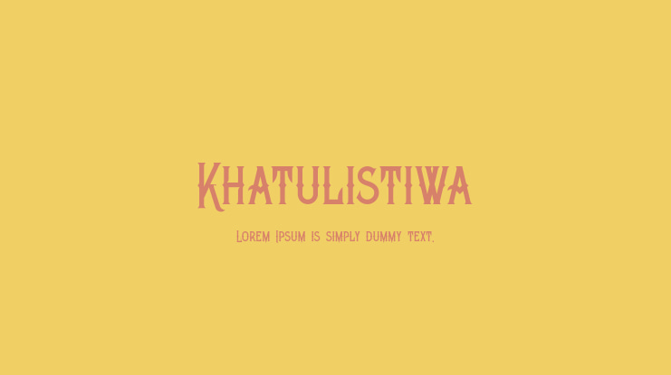 Khatulistiwa Font