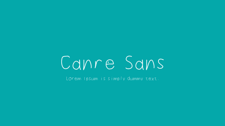 Canre Sans Font
