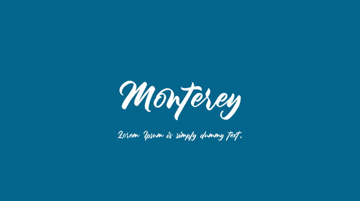 Monterey Font