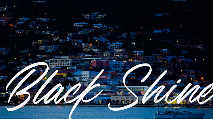 Black Shine Font