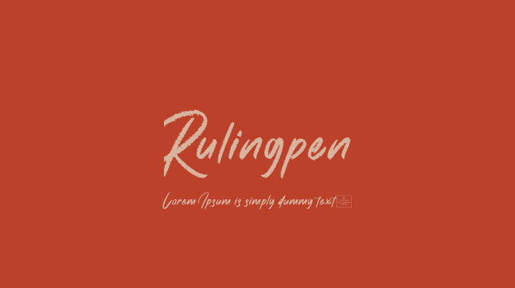 Rulingpen Font