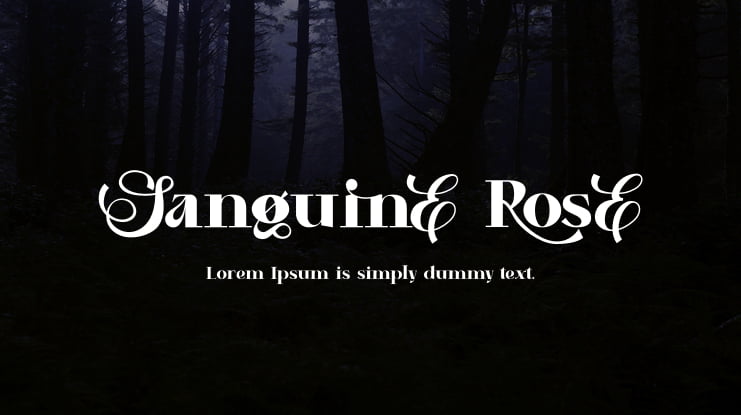 Sanguine Rose Font