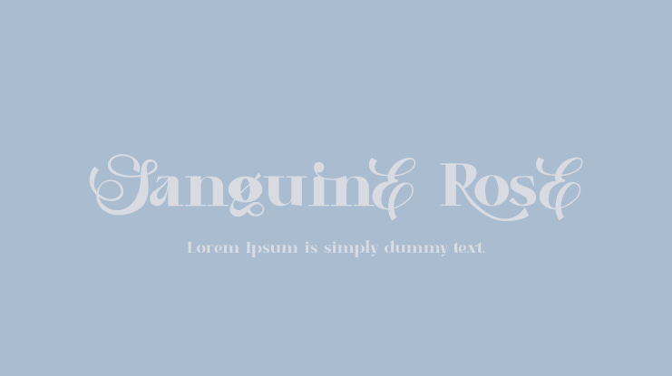 Sanguine Rose Font