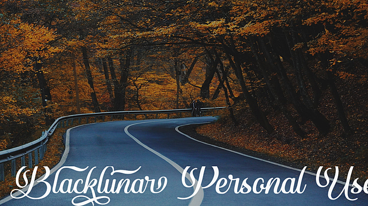 Blacklunar Personal Use Font