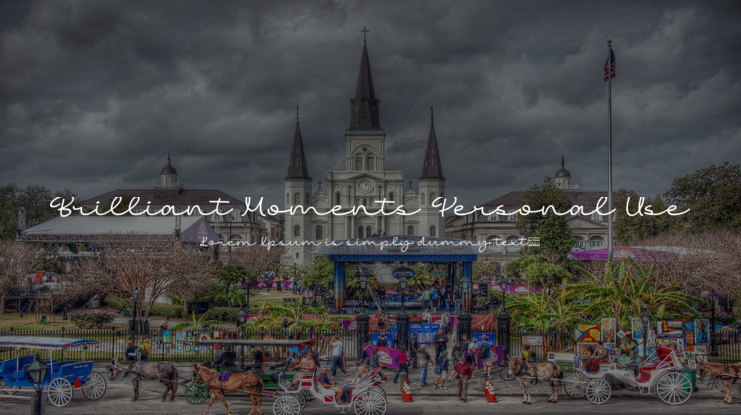 Brilliant Moments Personal Use Font
