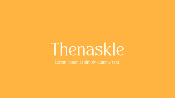 Thenaskle Font