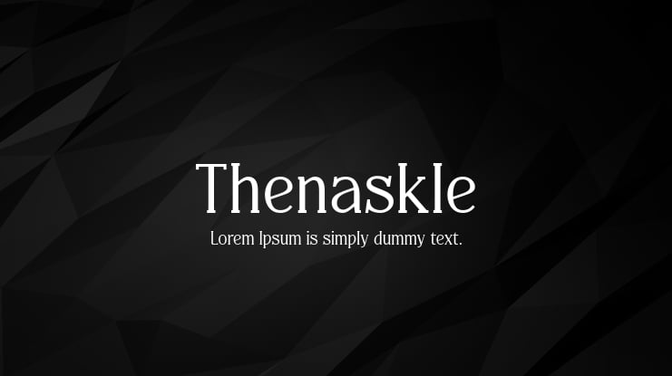 Thenaskle Font