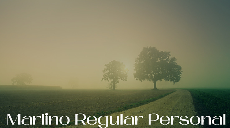 Marlino  Personal Use Font