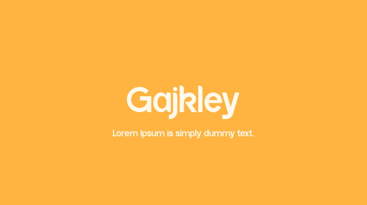 Gajkley Font
