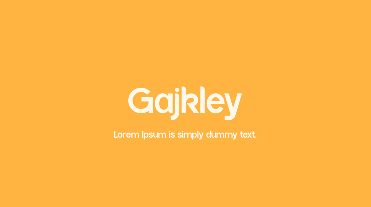 Gajkley Font